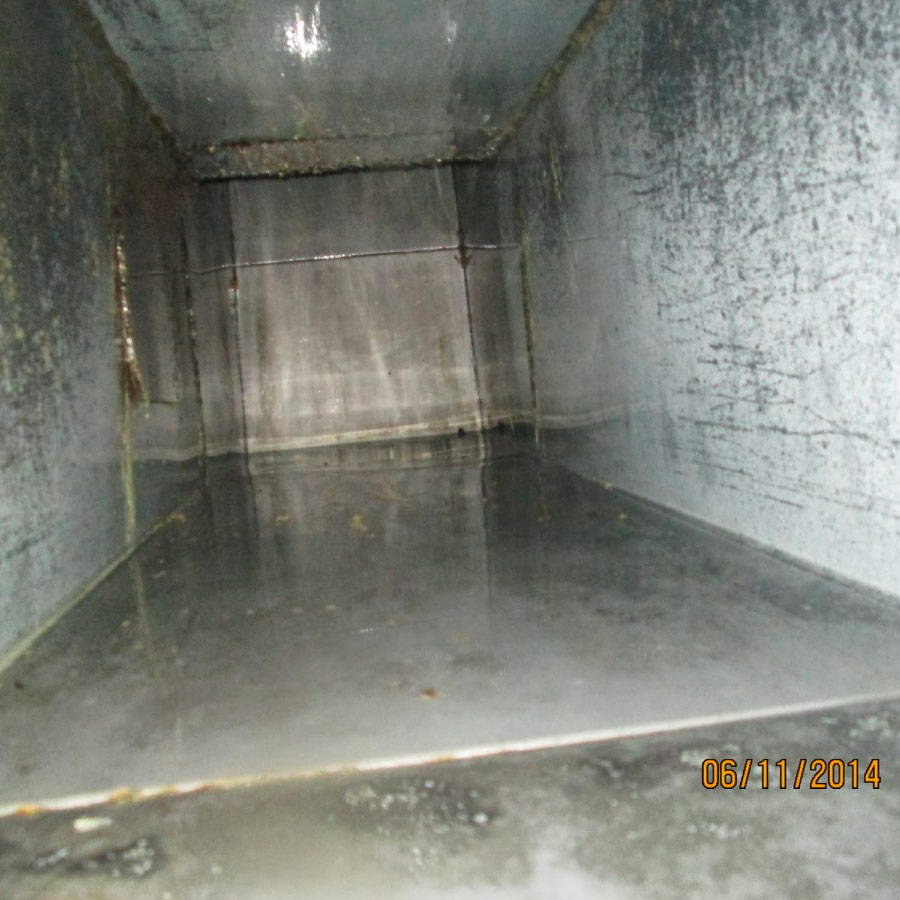 duct after cleaning